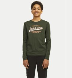 Снимка на Jack&Jones Junior Блуза Logo 12258880 Зелен Regular Fit