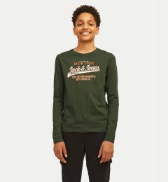 Снимка на Jack&Jones Junior Блуза Logo 12258882 Зелен Regular Fit