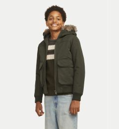 Снимка на Jack&Jones Junior Зимно яке 12258512 Зелен Regular Fit