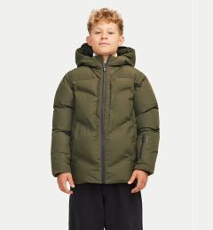 Снимка на Jack&Jones Junior Пухено яке Slay 12261353 Зелен Regular Fit