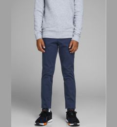 Снимка на Jack&Jones Junior Чино панталони 12160028 Тъмносин Slim Fit