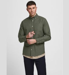 Снимка на Jack&Jones Риза 12182486 Зелен Slim Fit