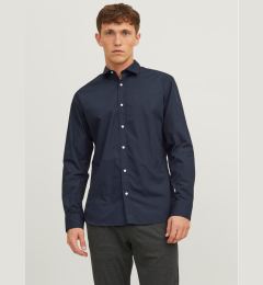 Снимка на Jack&Jones Риза 12187222 Тъмносин Slim Fit