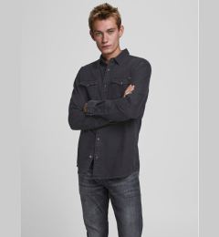 Снимка на Jack&Jones Риза Sheridan 12138115 Черен Slim Fit