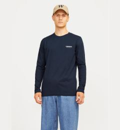 Снимка на Jack&Jones Тениска с дълъг ръкав Alvis 12259735 Тъмносин Standard Fit