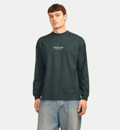 Снимка на Jack&Jones Тениска с дълъг ръкав Vesterbro 12251775 Зелен Loose Fit