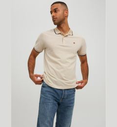 Снимка на Jack&Jones Тениска с яка и копчета Bluwin 12169064 Бежов Regular Fit