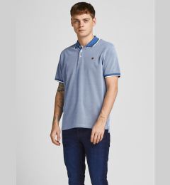 Снимка на Jack&Jones Тениска с яка и копчета Bluwin 12169064 Син Regular Fit