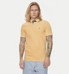 Снимка на Jack&Jones Тениска с яка и копчета Jjepaulos 12136668 Оранжев Slim Fit