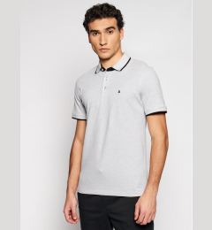 Снимка на Jack&Jones Тениска с яка и копчета Paulos 12136668 Сив Slim Fit