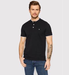 Снимка на Jack&Jones Тениска с яка и копчета Paulos 12199711 Черен Regular Fit