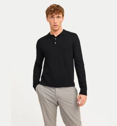 Снимка на Jack&Jones Тениска с яка и копчета William 12259650 Черен Regular Fit