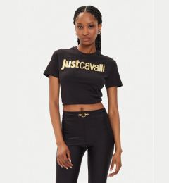 Снимка на Just Cavalli Тишърт 76PAHG11 Черен Slim Fit