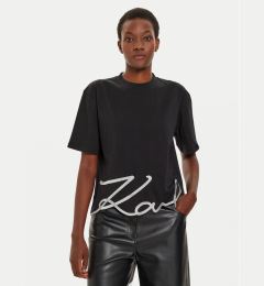 Снимка на KARL LAGERFELD Тишърт 226W1703 Черен Relaxed Fit