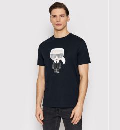 Снимка на KARL LAGERFELD Тишърт Crewneck 755071 500251 Тъмносин Regular Fit