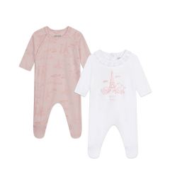 Снимка на Kenzo Kids Комплект тишърт и панталонки K98101 Бял Regular Fit