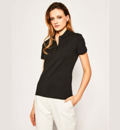 Снимка на Lacoste Тениска с яка и копчета PF5462 Черен Slim Fit