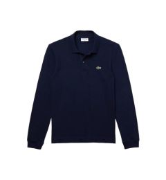 Снимка на Lacoste Тениска с яка и копчета PH4013 Тъмносин Regular Fit