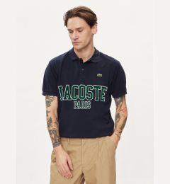 Снимка на Lacoste Тениска с яка и копчета PH7419 Тъмносин Regular Fit