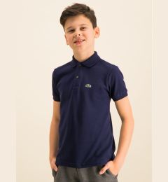 Снимка на Lacoste Тениска с яка и копчета PJ2909 Тъмносин Regular Fit