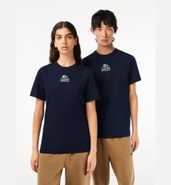 Снимка на Lacoste Тишърт TH1147 Тъмносин Regular Fit