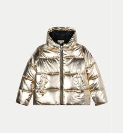 Снимка на MICHAEL KORS KIDS Пухено яке R30187 M Златист Regular Fit