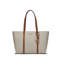 Снимка на MICHAEL Michael Kors Дамска чанта Temple Tote 30R4G1LT3B Бежов