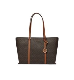 Снимка на MICHAEL Michael Kors Дамска чанта Temple Tote 30R4G1LT3B Кафяв