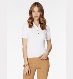 Снимка на MICHAEL Michael Kors Тениска с яка и копчета MS360MA33D Бял Slim Fit