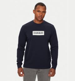 Снимка на Napapijri Тениска с дълъг ръкав S-Box Logo NP0A4I3M Тъмносин Regular Fit