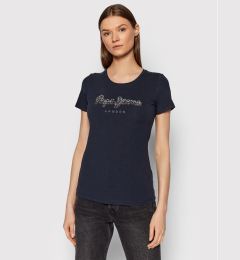 Снимка на Pepe Jeans Тишърт Beatrice PL504434 Тъмносин Slim Fit