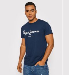 Снимка на Pepe Jeans Тишърт Original PM508210 Тъмносин Slim Fit