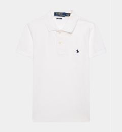 Снимка на Polo Ralph Lauren Тениска с яка и копчета 323547926 Бял Slim Fit