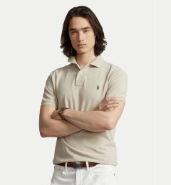 Снимка на Polo Ralph Lauren Тениска с яка и копчета 710536856215 Бежов Slim Fit