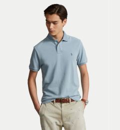 Снимка на Polo Ralph Lauren Тениска с яка и копчета 710536856216 Син Slim Fit