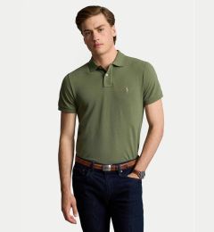 Снимка на Polo Ralph Lauren Тениска с яка и копчета 710536856436 Зелен Slim Fit