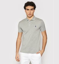 Снимка на Polo Ralph Lauren Тениска с яка и копчета 710541705 Сив Slim Fit