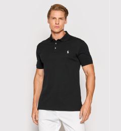 Снимка на Polo Ralph Lauren Тениска с яка и копчета 710541705 Черен Slim Fit