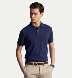 Снимка на Polo Ralph Lauren Тениска с яка и копчета 710680784292 Тъмносин Custom Slim Fit