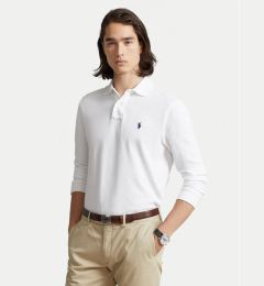 Снимка на Polo Ralph Lauren Тениска с яка и копчета 710680790001 Бял Custom Slim Fit