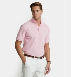 Снимка на Polo Ralph Lauren Тениска с яка и копчета 710704319011 Розов Custom Slim Fit