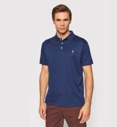 Снимка на Polo Ralph Lauren Тениска с яка и копчета 710713130006 Тъмносин Custom Slim Fit