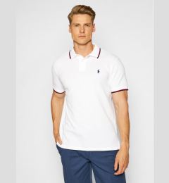 Снимка на Polo Ralph Lauren Тениска с яка и копчета Classics 710842621002 Бял Slim Fit