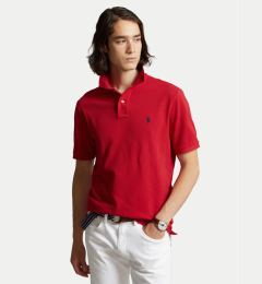 Снимка на Polo Ralph Lauren Тениска с яка и копчета Core Replen 710666998 Червен Custom Slim Fit