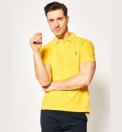 Снимка на Polo Ralph Lauren Тениска с яка и копчета Core Replen 710795080 Жълт Slim Fit