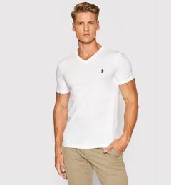 Снимка на Polo Ralph Lauren Тишърт 710671453008 Бял Slim Fit