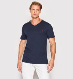 Снимка на Polo Ralph Lauren Тишърт 710671453091 Тъмносин Custom Slim Fit