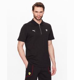 Снимка на Puma Тениска с яка и копчета Ferrari Style Jacquard 538331 Черен Slim Fit