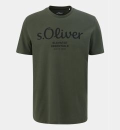 Снимка на s.Oliver Тишърт 2139909 Зелен Regular Fit