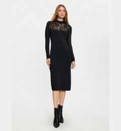 Снимка на Sisley Плетена рокля 1MNPMV00S Черен Slim Fit